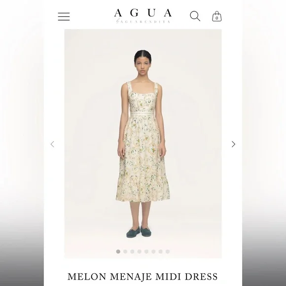 MELON MENAJE MIDI DRESS : Agua By Agua Bendita - Picture 11 of 15